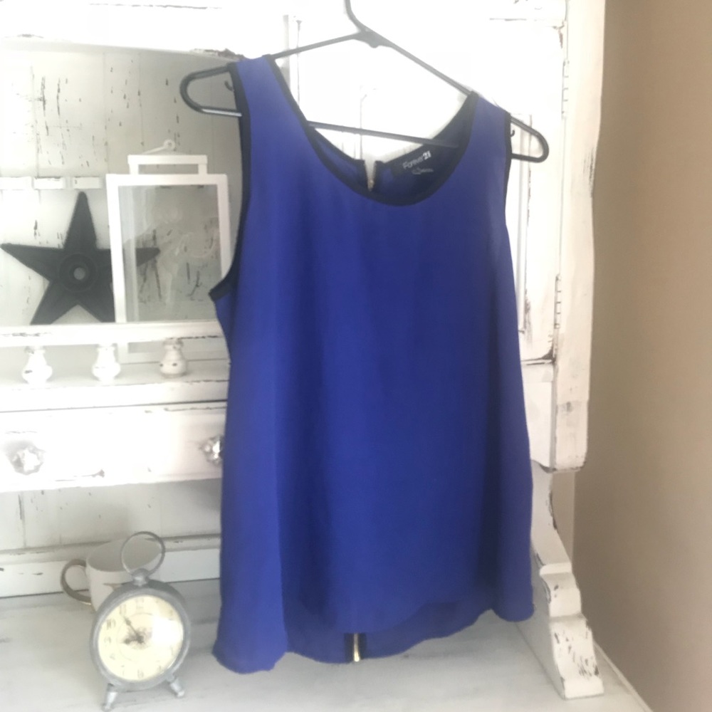 Sleek blue top